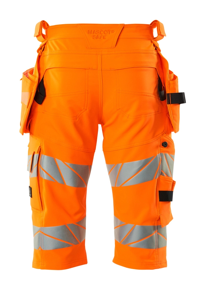 Shorts mit Hängetaschen,ULTIMATE STRETCH Shorts Größe C45, hi-vis orange