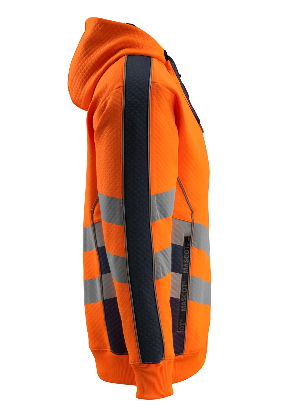 MASCOT® Corby Kapuzensweatshirt Größe 3XL, hi-vis orange/schwarzblau