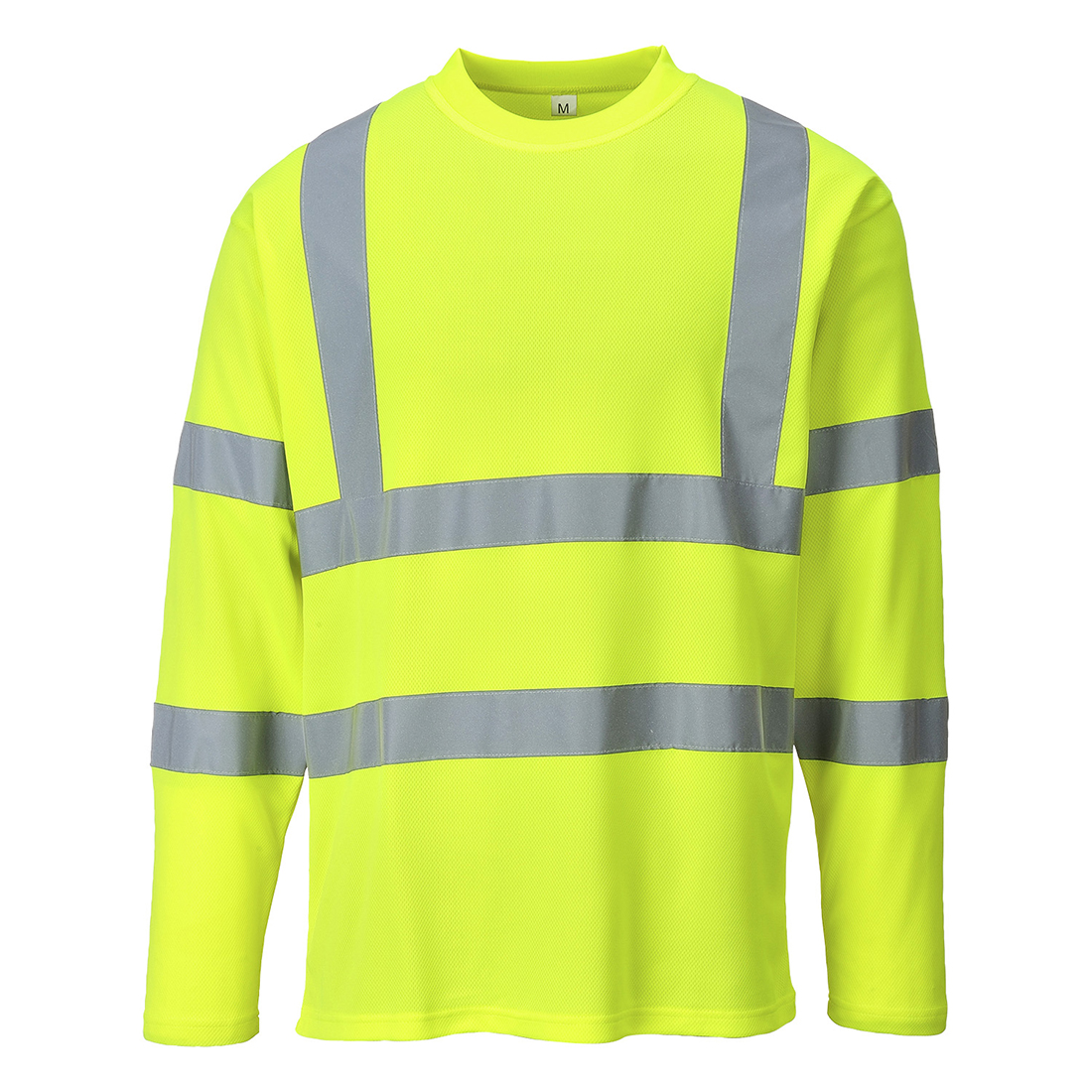Warnschutz Cotton Comfort T-Shirt langarm, warngelb oder -orange